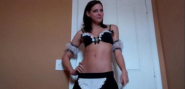  Jerk off instruction from your hot new maid JOI